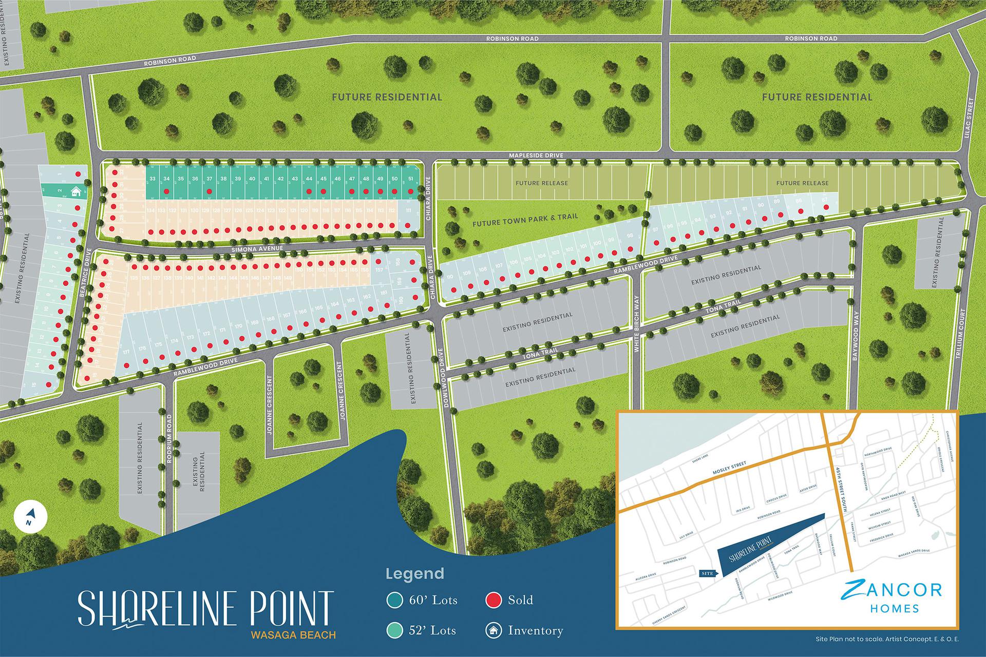 Shoreline Point Site Plan